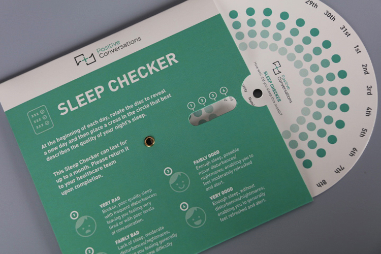 Bespoke sleep checker for Envision Pharma, printed and assembled by KNP