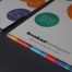 Close up of 2 Media Business Insight folders, printed by KNP