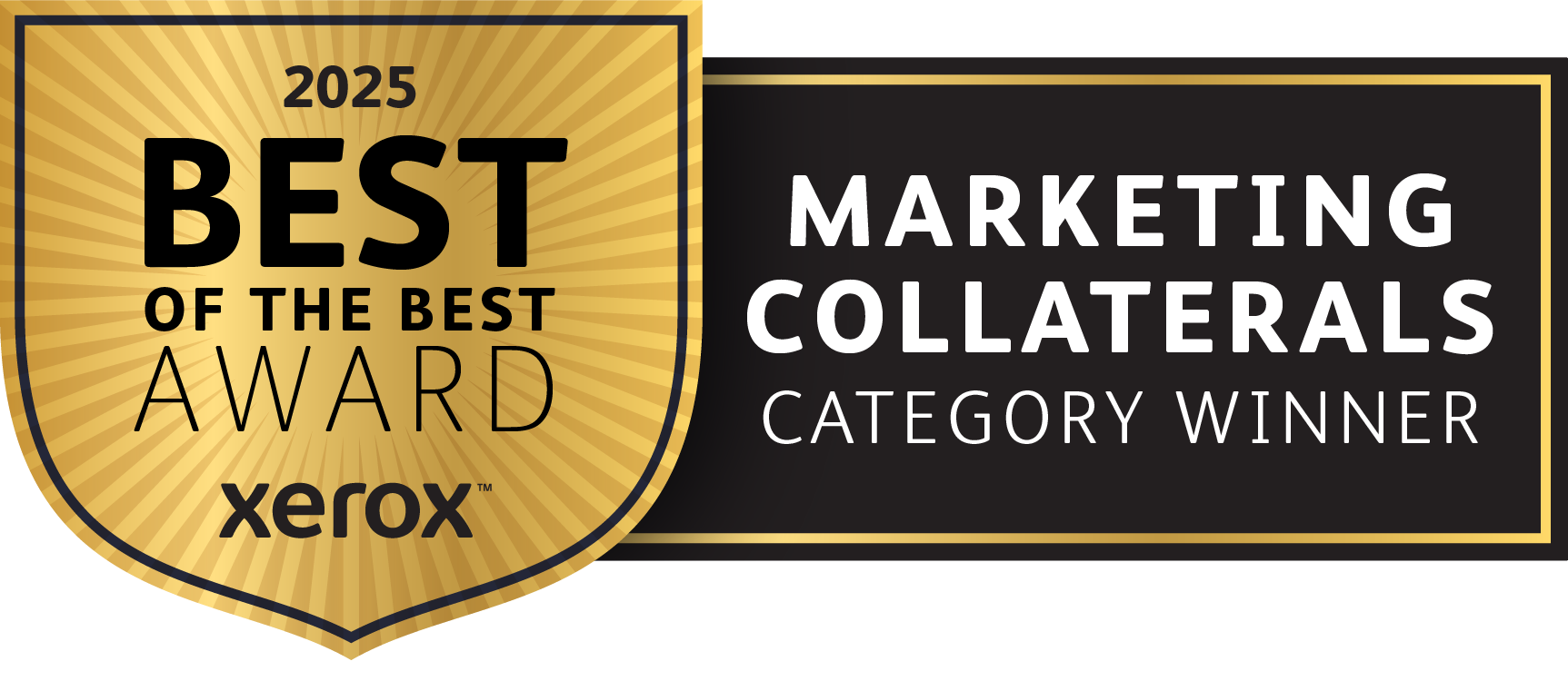Xerox BOTB 2025 Winner's Badge Marketing Collaterals | KNP